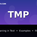TMP meaning in text - complete guide with examples - TextWordify