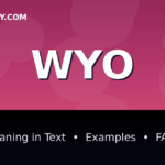 WYO meaning in text - complete guide with examples - TextWordify